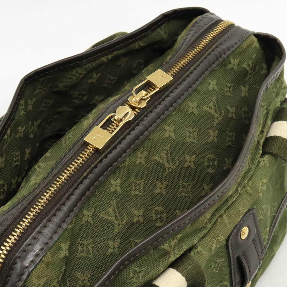 Louis Vuitton Green Mary Khaki Handbag Kate Monogram Tote Bag Sac - Picture 5 of 8